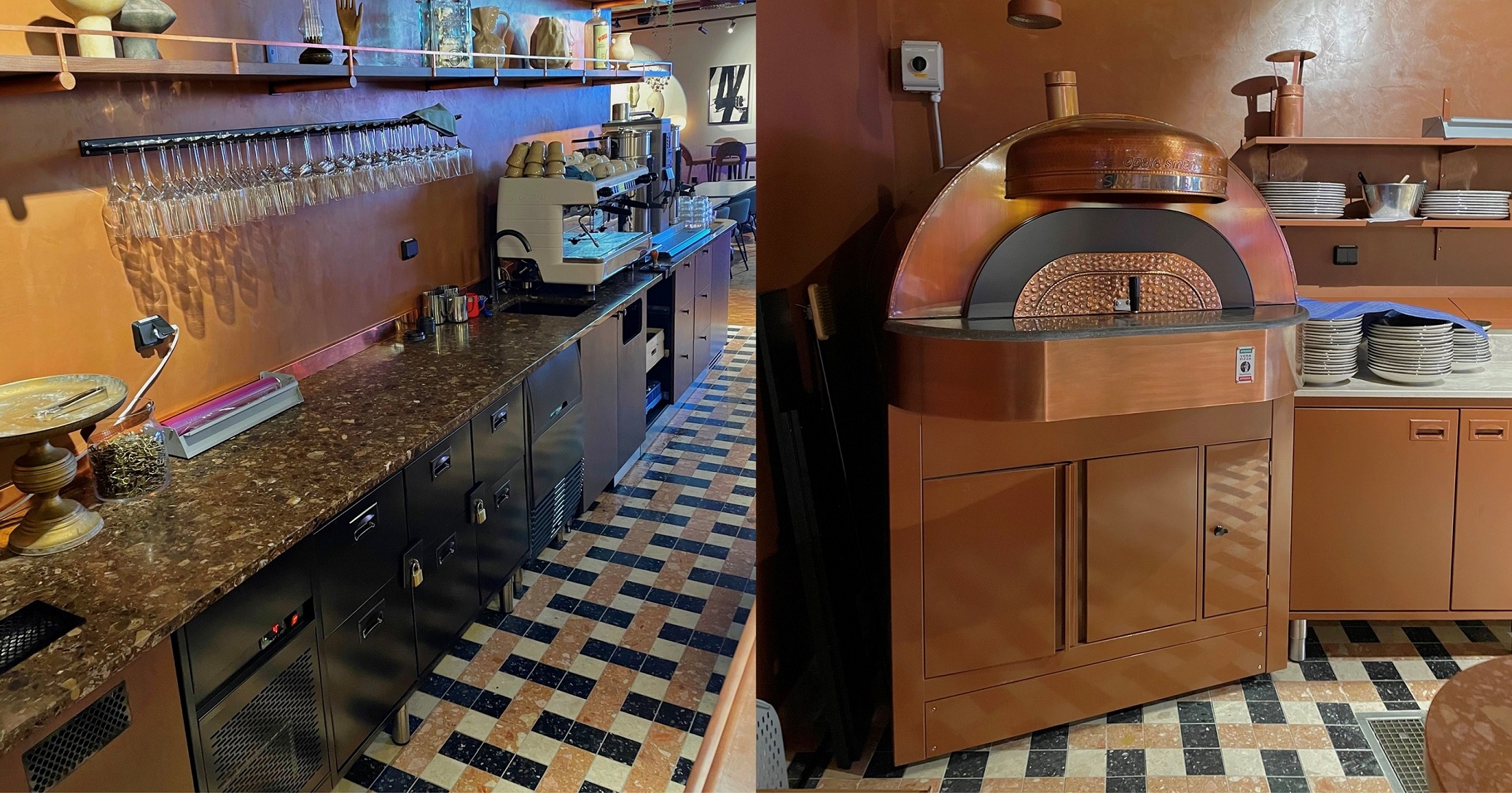 The Social Kitchen custom lackat Perfecta Storkök